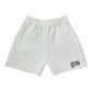 Embroidered Sporty Shorts- Grey
