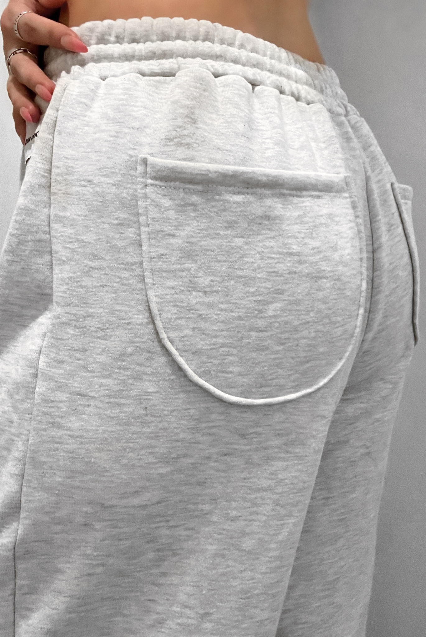 Straight Leg Sweatpants Grey XS